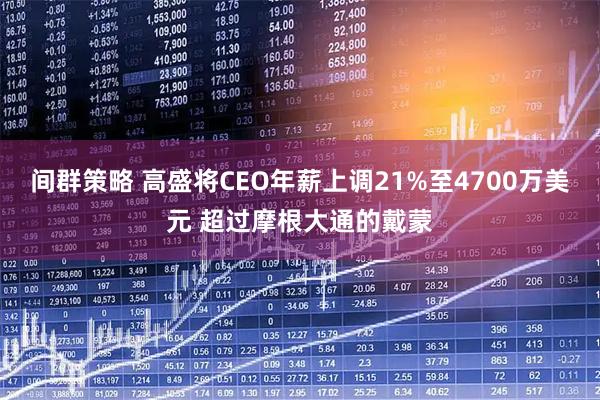 间群策略 高盛将CEO年薪上调21%至4700万美元 超过摩根大通的戴蒙